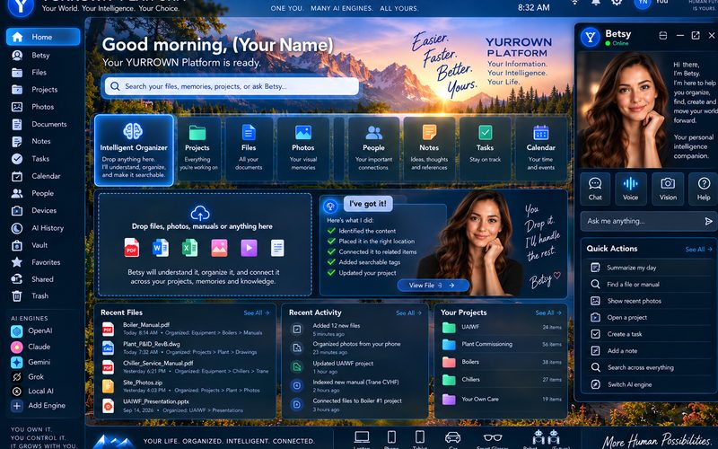 YURRITE platform screen